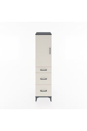 Hyperion Dolap 2 Raflı 3 Çekmeceli Tek Kapaklı 44x44x182 Antrasit-Aytaşı