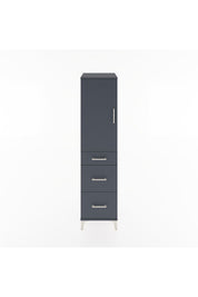 Hyperion Dolap 2 Raflı 3 Çekmeceli Tek Kapaklı 44x44x182 Antrasit-Antrasit