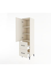 Hyperion Dolap 3 Raflı 2 Çekmeceli Tek Kapaklı 44x44x182 Aytaşı-Aytaşı