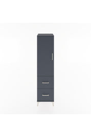 Hyperion Dolap 3 Raflı 2 Çekmeceli Tek Kapaklı 44x44x182 Antrasit-Antrasit