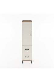 Hyperion Dolap 3 Raflı 2 Çekmeceli Tek Kapaklı 44x44x182 Çam-Aytaşı