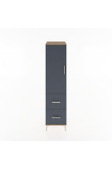 Hyperion Dolap 3 Raflı 2 Çekmeceli Tek Kapaklı 44x44x182