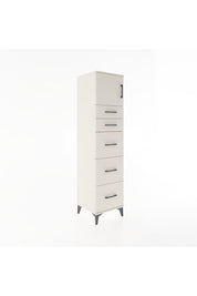 Hyperion Dolap Tek Raflı 5 Çekmeceli Tek Kapaklı 44x44x182 Aytaşı-Aytaşı