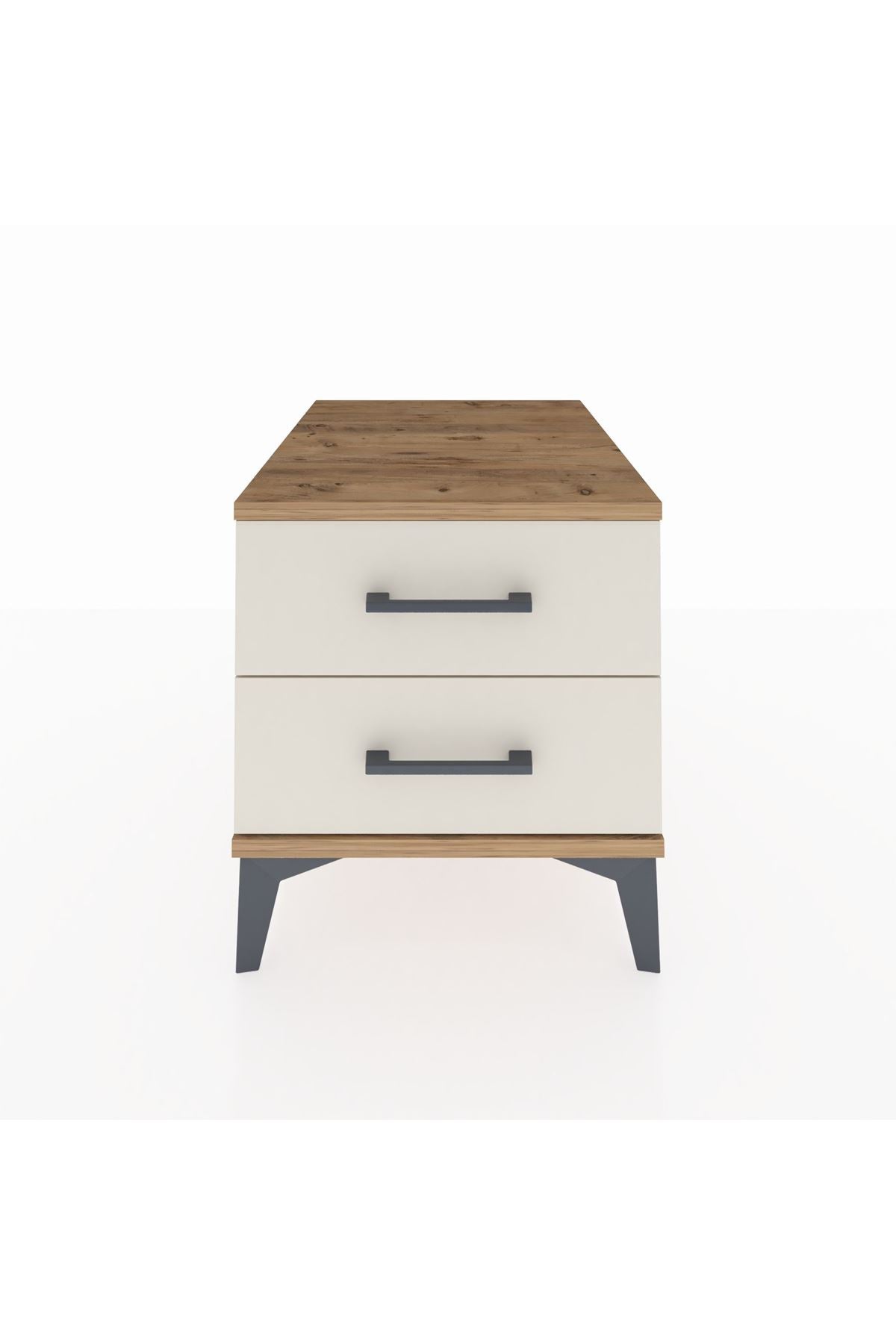 Kronos Komodin 2 Çekmeceli 44x59x48 Çam-Aytaşı