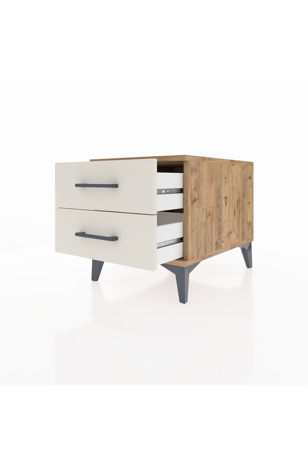 Kronos Komodin 2 Çekmeceli 44x59x48 Çam-Aytaşı