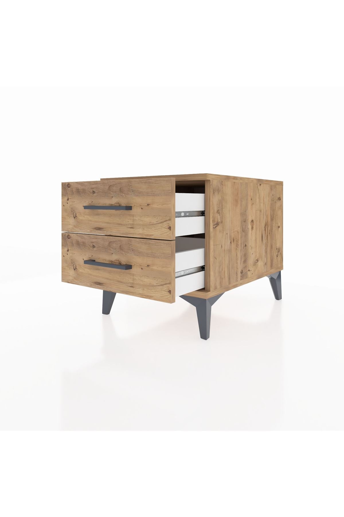 Kronos Komodin 2 Çekmeceli 44x59x48 Çam-Çam