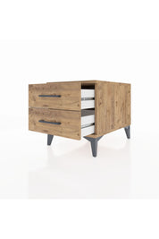 Kronos Komodin 2 Çekmeceli 44x59x48 Çam-Çam