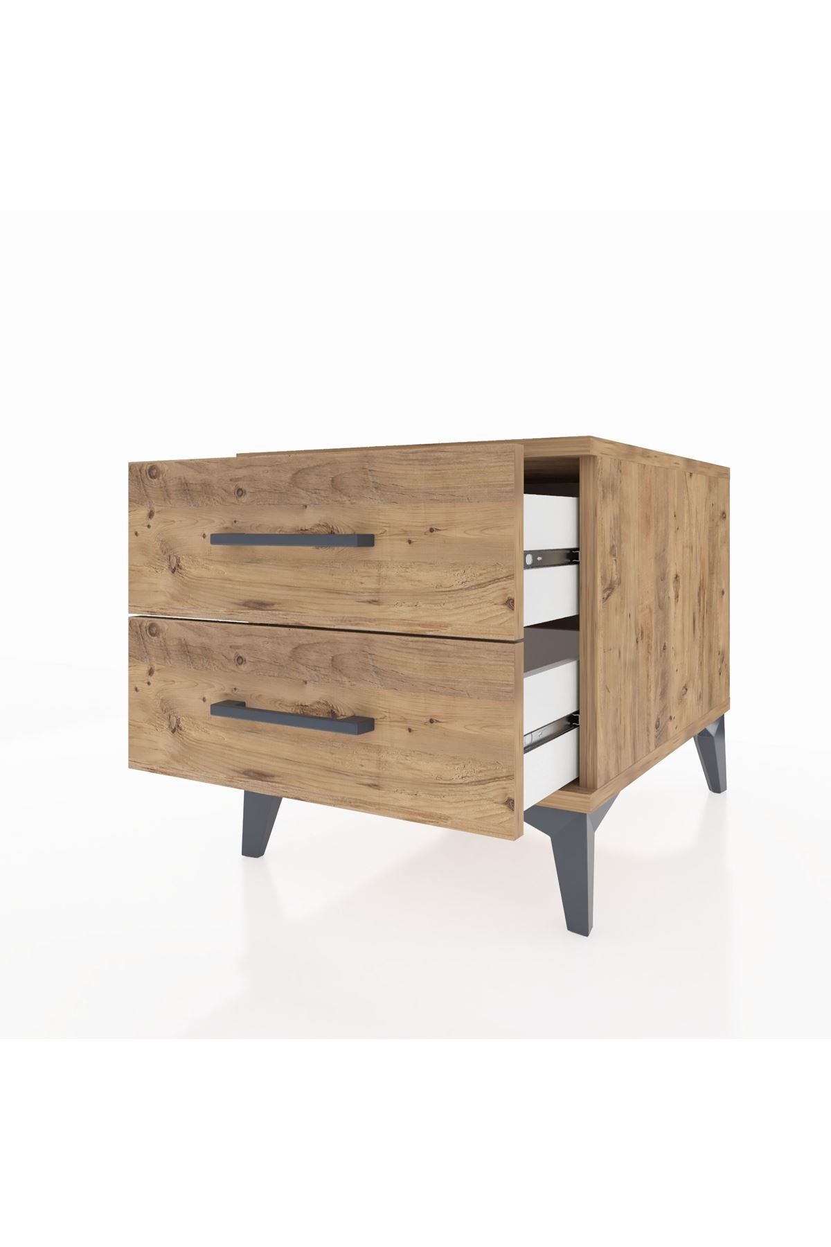 Kronos Komodin 2 Çekmeceli 44x59x48 Çam-Çam