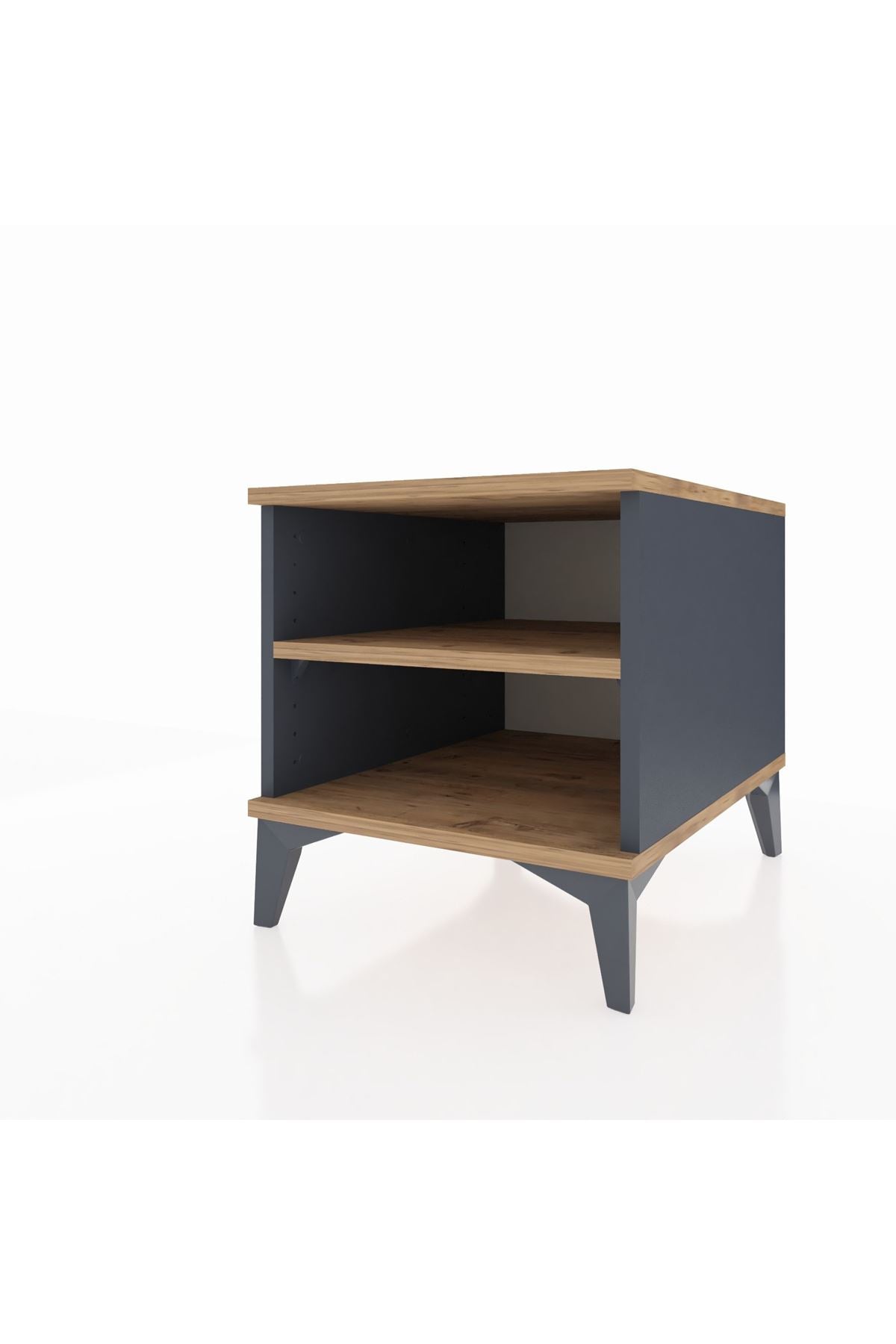 Kronos Komodin Tek Raflı 44x59x48 Antrasit-Çam