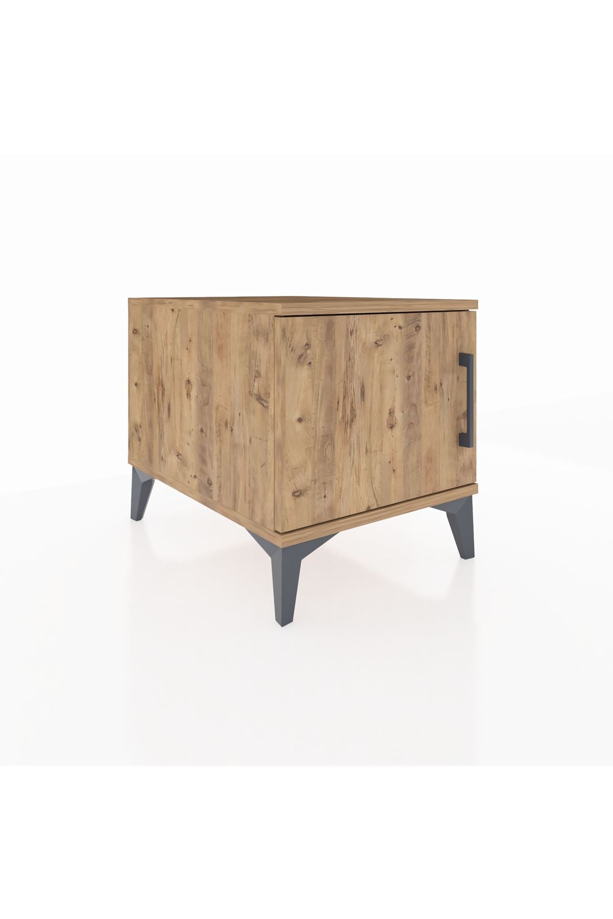 Kronos Komodin Tek Kapaklı 44x59x48 Çam-Çam