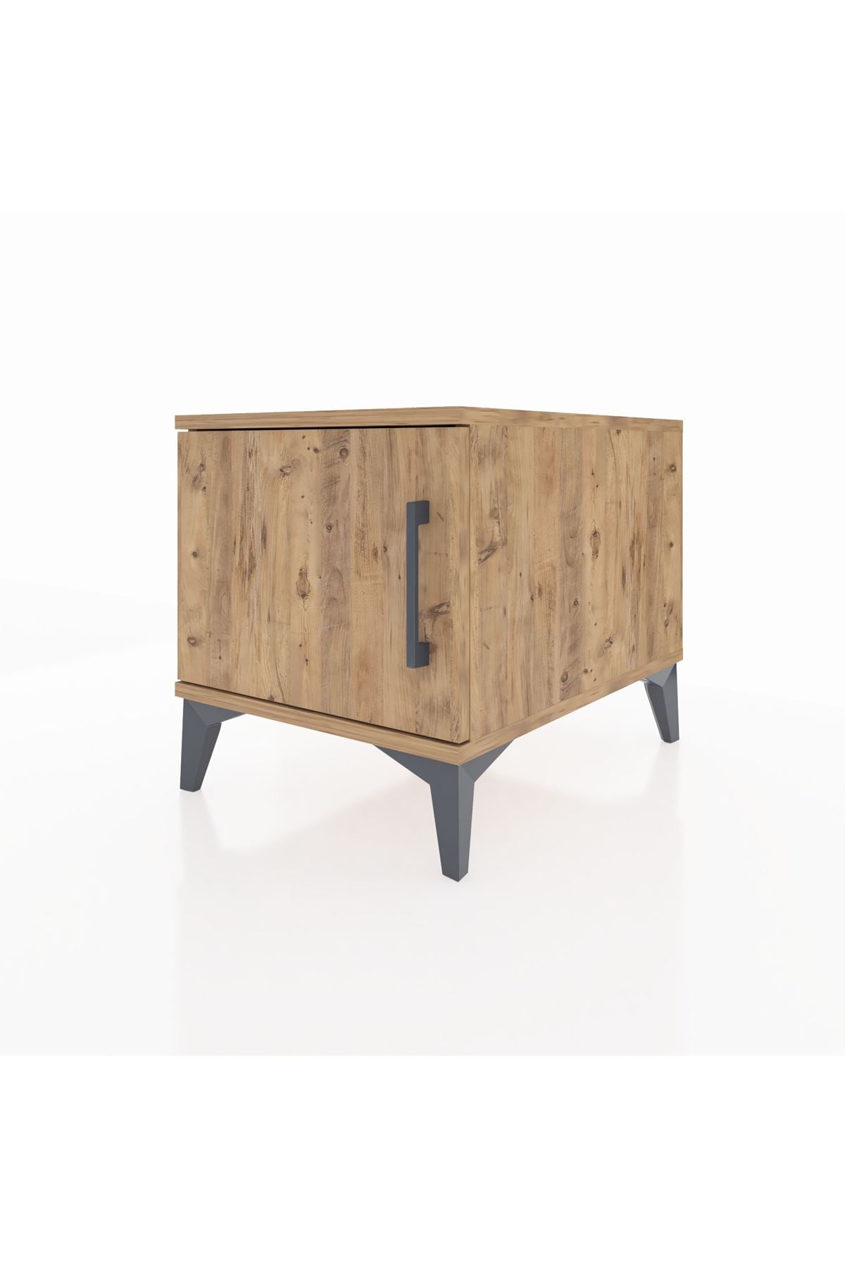 Kronos Komodin Tek Kapaklı 44x59x48 Çam-Çam