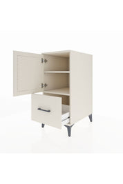 Kronos Komodin 2 Raflı Tek Çekmeceli Tek Kapaklı 44x59x96 Aytaşı-Aytaşı