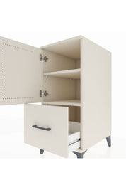Kronos Komodin 2 Raflı Tek Çekmeceli Tek Kapaklı 44x59x96 Aytaşı-Aytaşı
