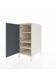 Kronos Komodin 3 Raflı 2 Kapaklı 44x59x96 Aytaşı-Antrasit