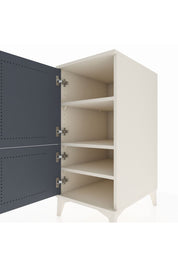 Kronos Komodin 3 Raflı 2 Kapaklı 44x59x96 Aytaşı-Antrasit