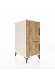 Kronos Komodin 3 Raflı 2 Kapaklı 44x59x96 Aytaşı-Çam