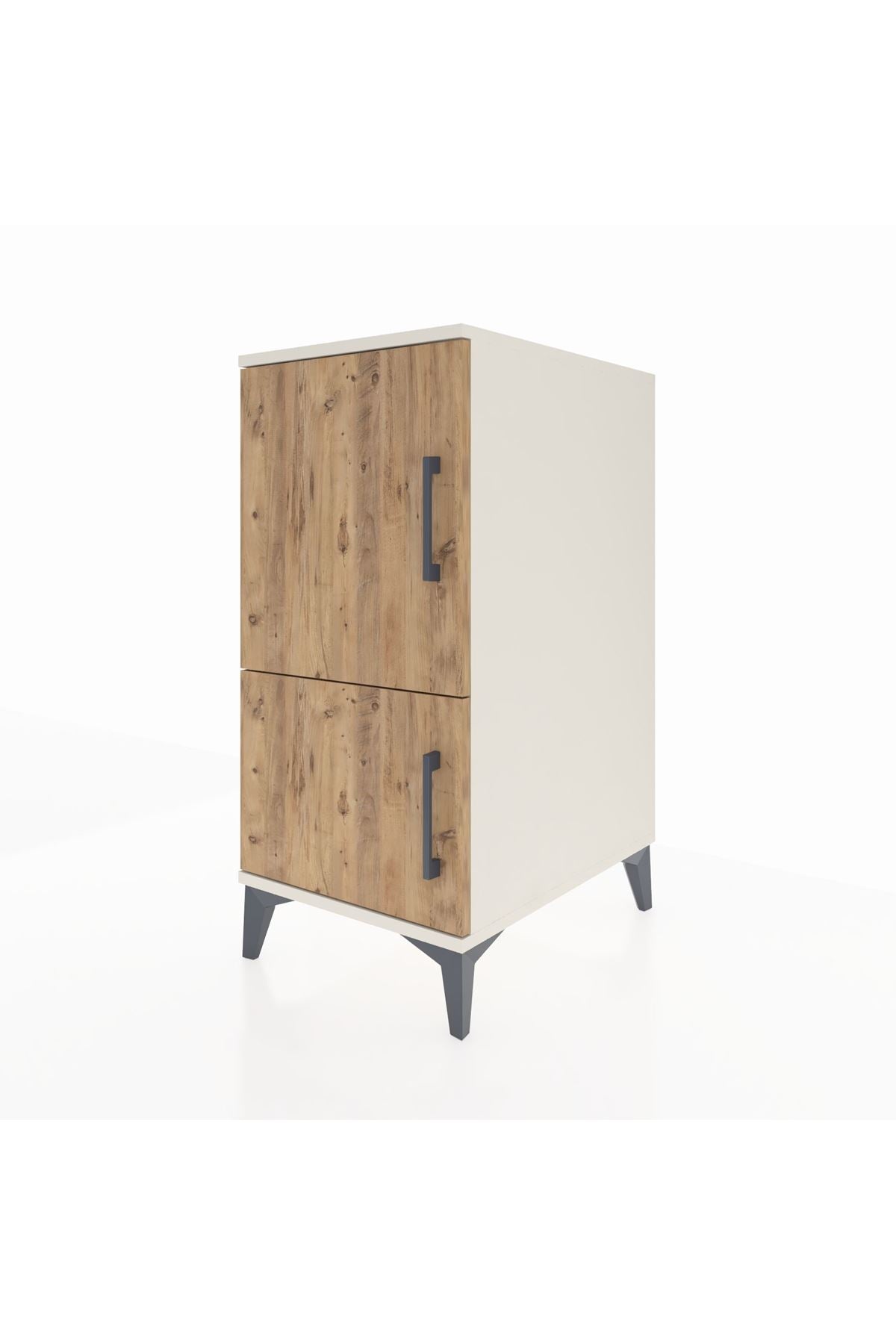 Kronos Komodin 3 Raflı 2 Kapaklı 44x59x96 Aytaşı-Çam