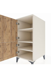 Kronos Komodin 3 Raflı 2 Kapaklı 44x59x96 Aytaşı-Çam