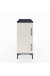 Kronos Komodin 3 Raflı 2 Kapaklı 44x59x96 Antrasit-Aytaşı