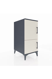 Kronos Komodin 3 Raflı 2 Kapaklı 44x59x96 Antrasit-Aytaşı