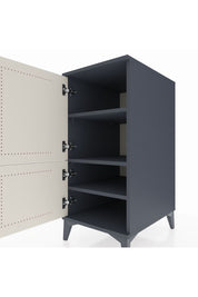 Kronos Komodin 3 Raflı 2 Kapaklı 44x59x96 Antrasit-Aytaşı