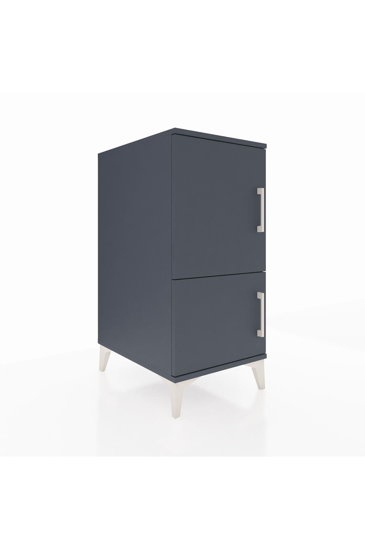 Kronos Komodin 3 Raflı 2 Kapaklı 44x59x96 Antrasit-Antrasit