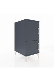Kronos Komodin 3 Raflı 2 Kapaklı 44x59x96 Antrasit-Antrasit