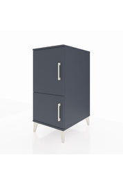 Kronos Komodin 3 Raflı 2 Kapaklı 44x59x96 Antrasit-Antrasit