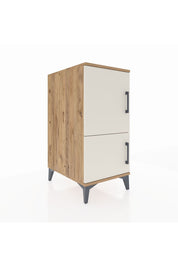 Kronos Komodin 3 Raflı 2 Kapaklı 44x59x96 Çam-Aytaşı