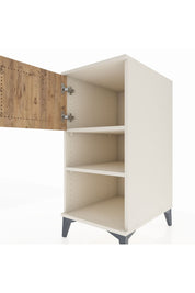 Kronos Komodin 2 Raflı Tek Kapaklı 44x59x96 Aytaşı-Çam