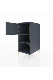 Kronos Komodin 2 Raflı Tek Kapaklı 44x59x96 Antrasit-Antrasit