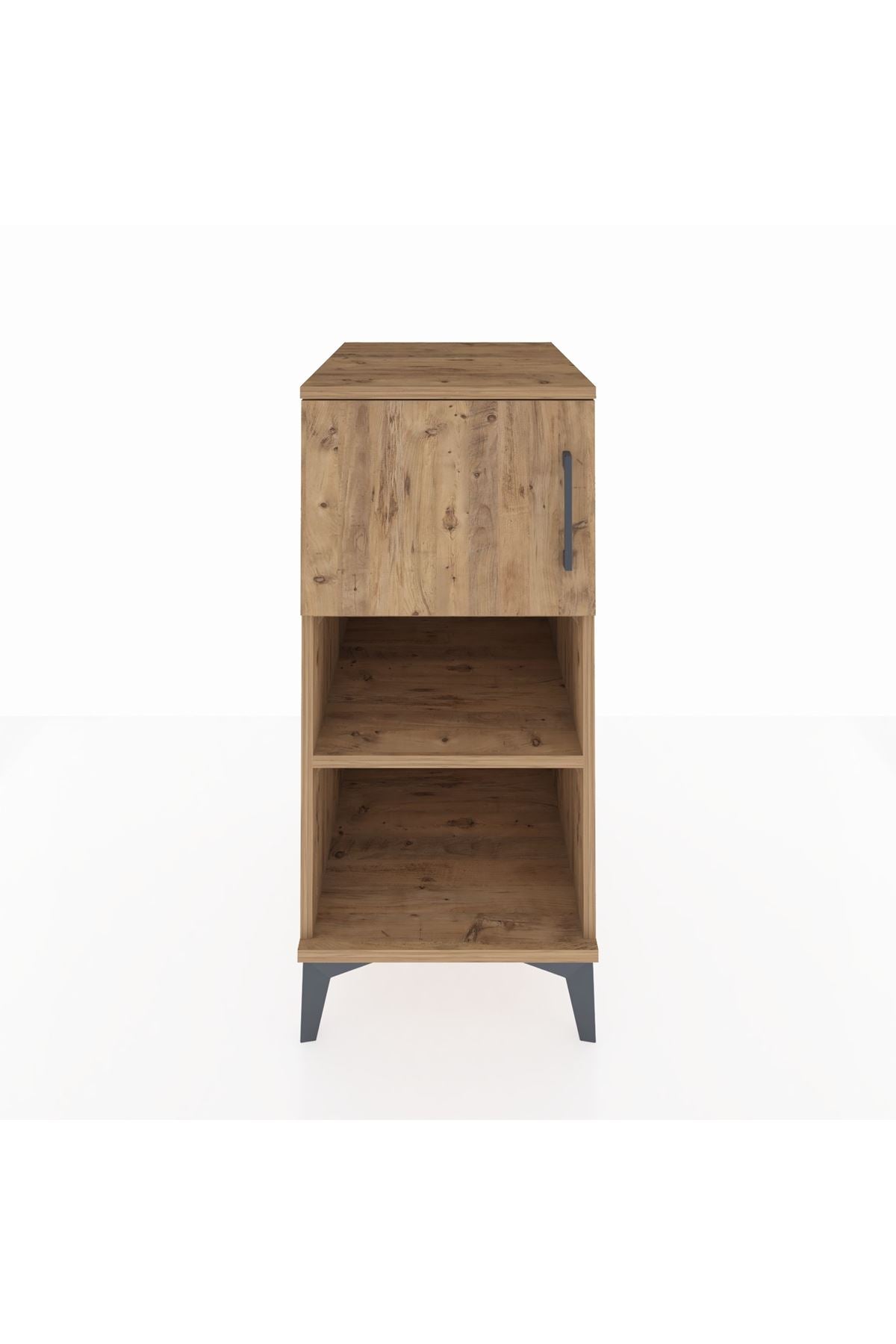 Kronos Komodin 2 Raflı Tek Kapaklı 44x59x96 Çam-Çam