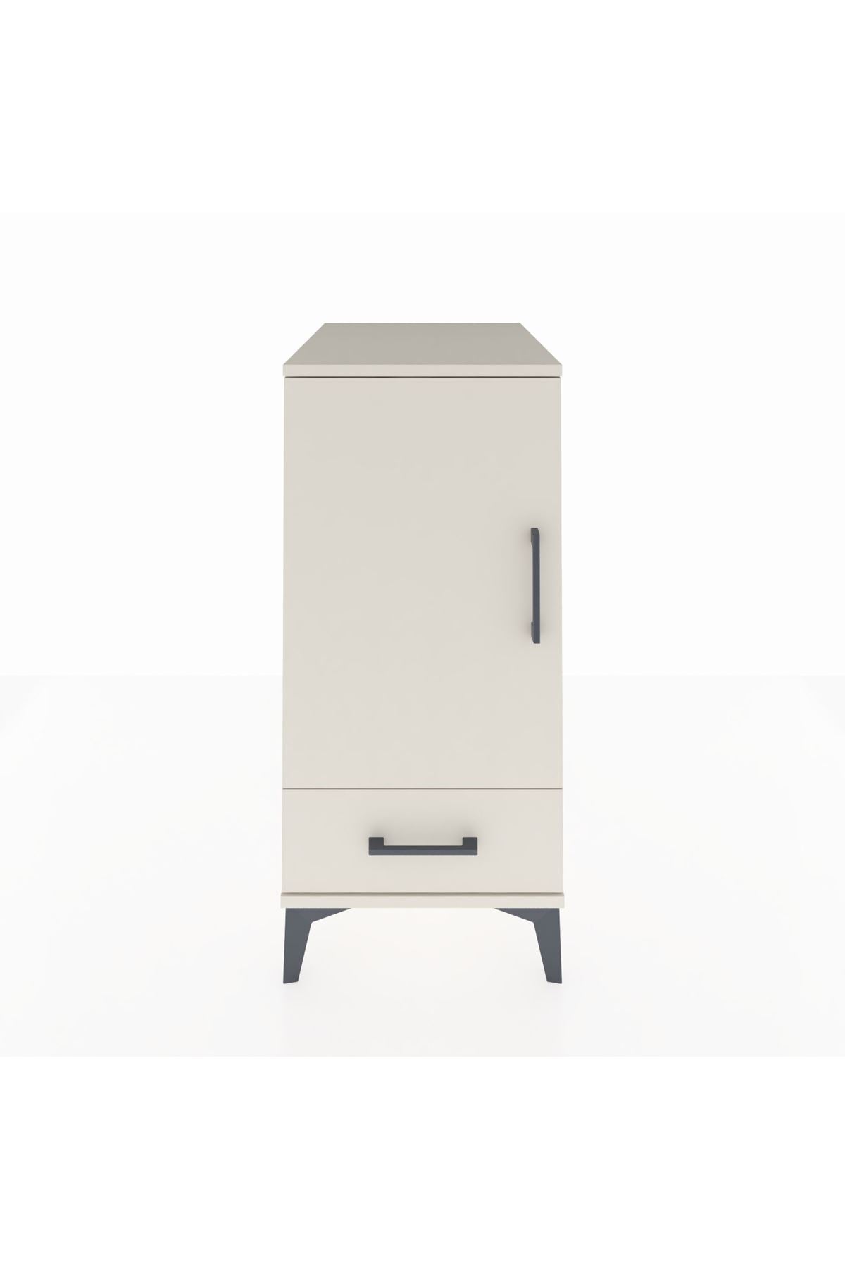 Kronos Komodin 3 Raflı Tek Çekmeceli Tek Kapaklı 44x59x96 Aytaşı-Aytaşı