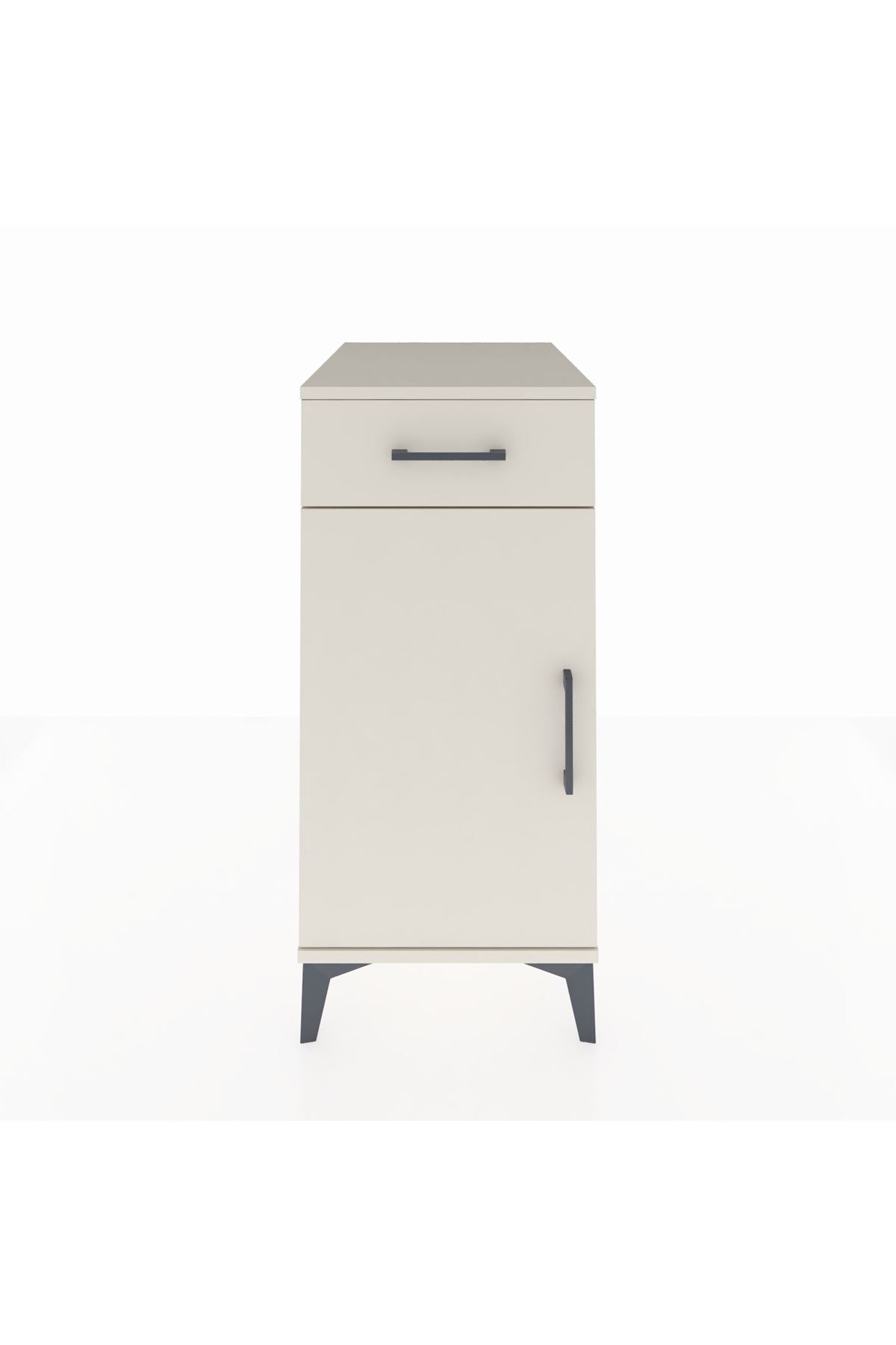 Kronos Komodin 2 Raflı Tek Çekmeceli Tek Kapaklı 44x59x96 Aytaşı-Aytaşı