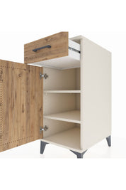 Kronos Komodin 2 Raflı Tek Çekmeceli Tek Kapaklı 44x59x96 Aytaşı-Çam