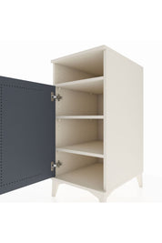 Kronos Komodin 3 Raflı Tek Kapaklı 44x59x96 Aytaşı-Antrasit
