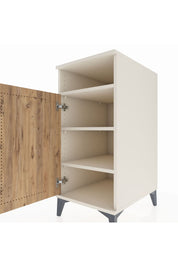 Kronos Komodin 3 Raflı Tek Kapaklı 44x59x96 Aytaşı-Çam