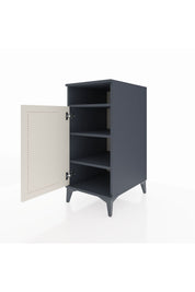 Kronos Komodin 3 Raflı Tek Kapaklı 44x59x96 Antrasit-Aytaşı