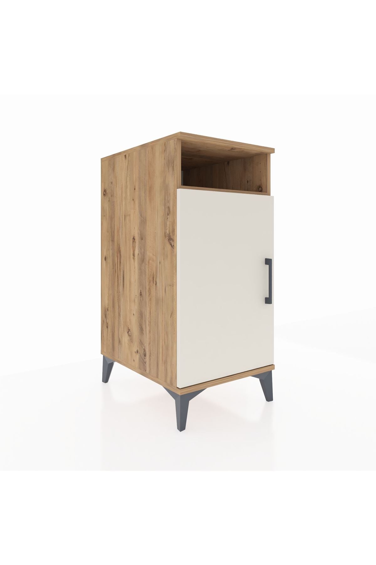 Kronos Komodin 3 Raflı Tek Kapaklı 44x59x96 Çam-Aytaşı