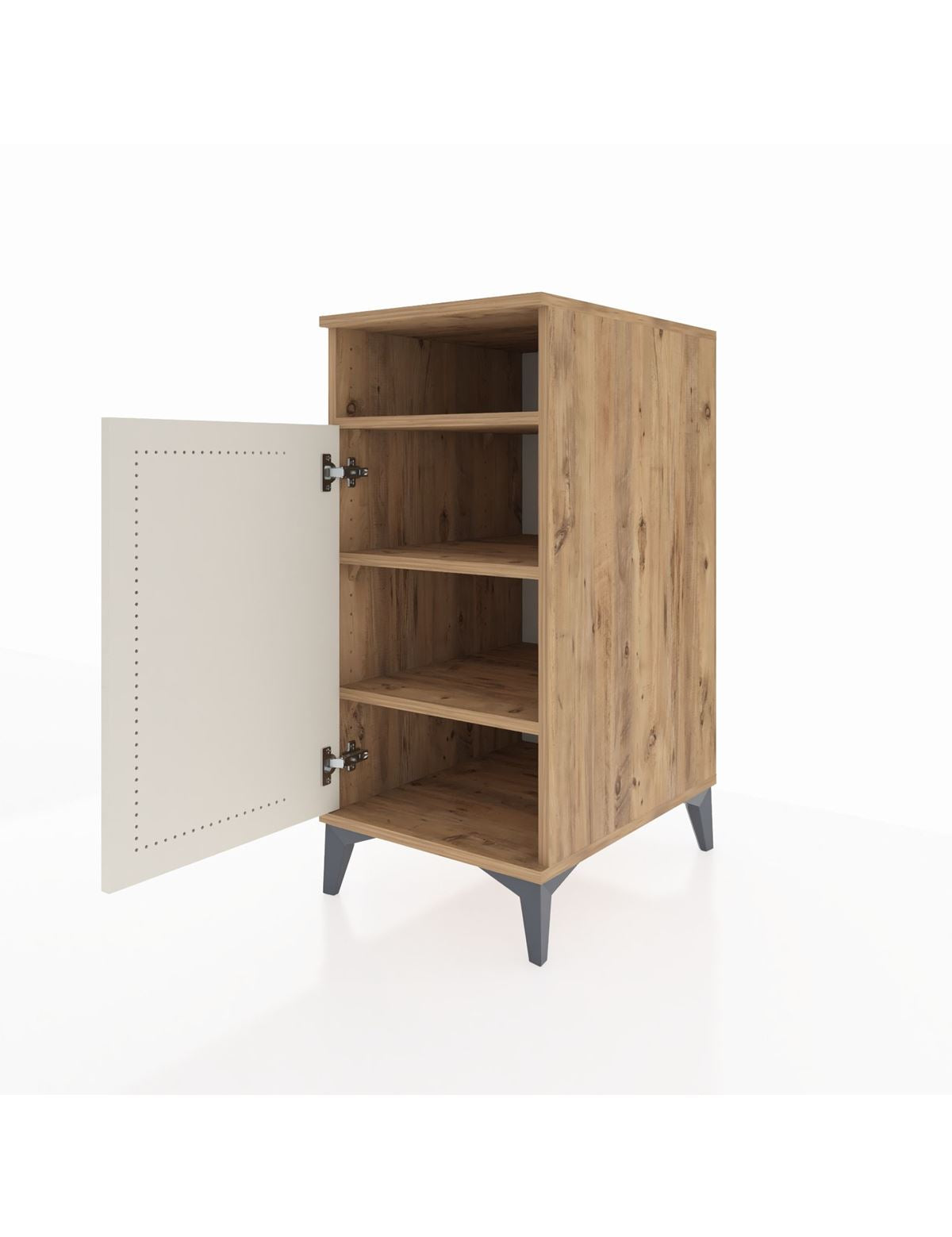 Kronos Komodin 3 Raflı Tek Kapaklı 44x59x96 - S75M043V7C