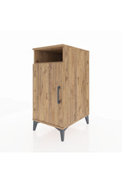 Kronos Komodin 3 Raflı Tek Kapaklı 44x59x96 Çam-Çam