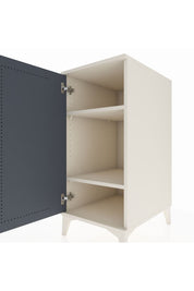 Kronos Komodin 2 Raflı Tek Kapaklı 44x59x96 Aytaşı-Antrasit