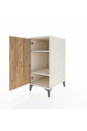 Kronos Komodin 2 Raflı Tek Kapaklı 44x59x96 Aytaşı-Çam