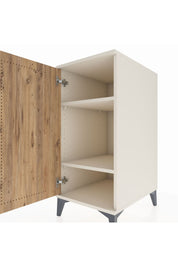 Kronos Komodin 2 Raflı Tek Kapaklı 44x59x96 Aytaşı-Çam