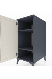 Kronos Komodin 2 Raflı Tek Kapaklı 44x59x96 Antrasit-Aytaşı