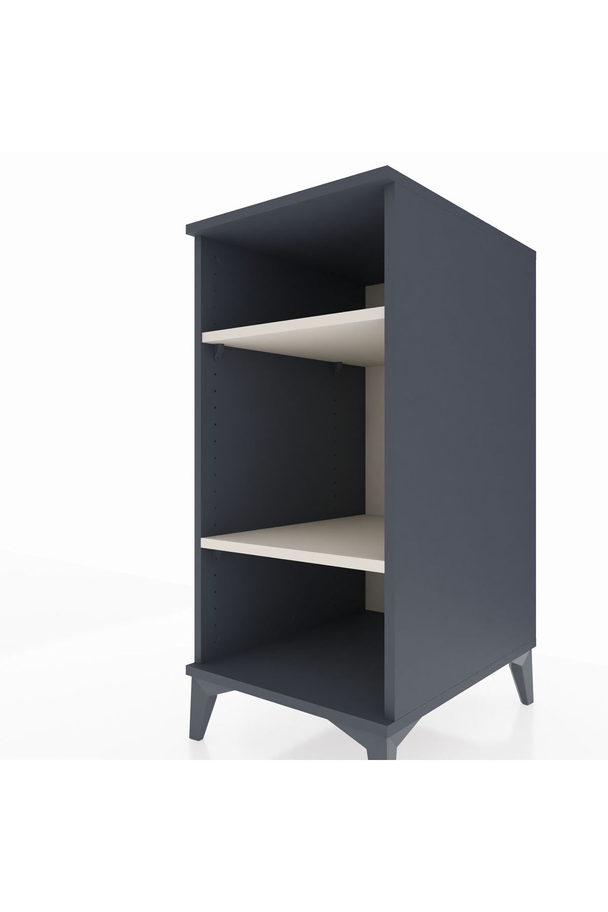 Kronos Komodin 2 Raflı 44x59x96 Antrasit-Aytaşı