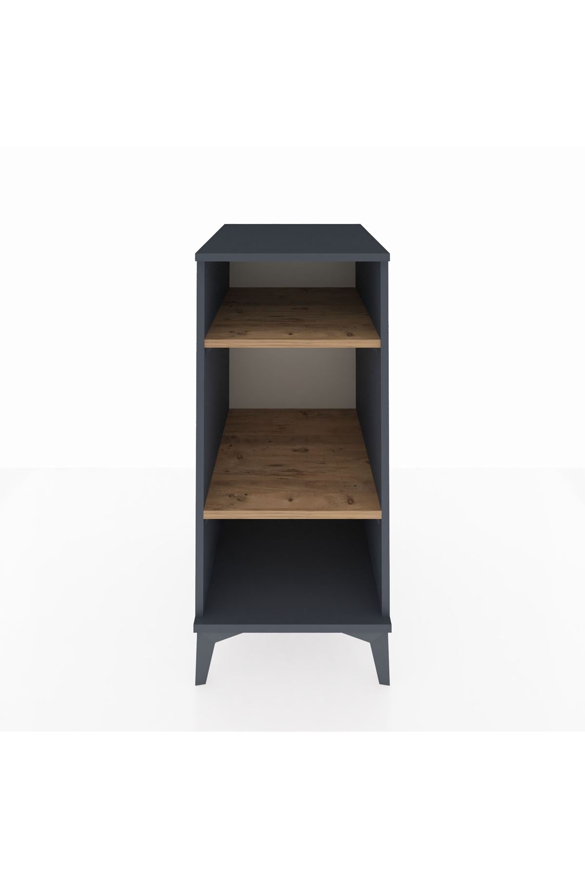 Kronos Komodin 2 Raflı 44x59x96 Antrasit-Çam