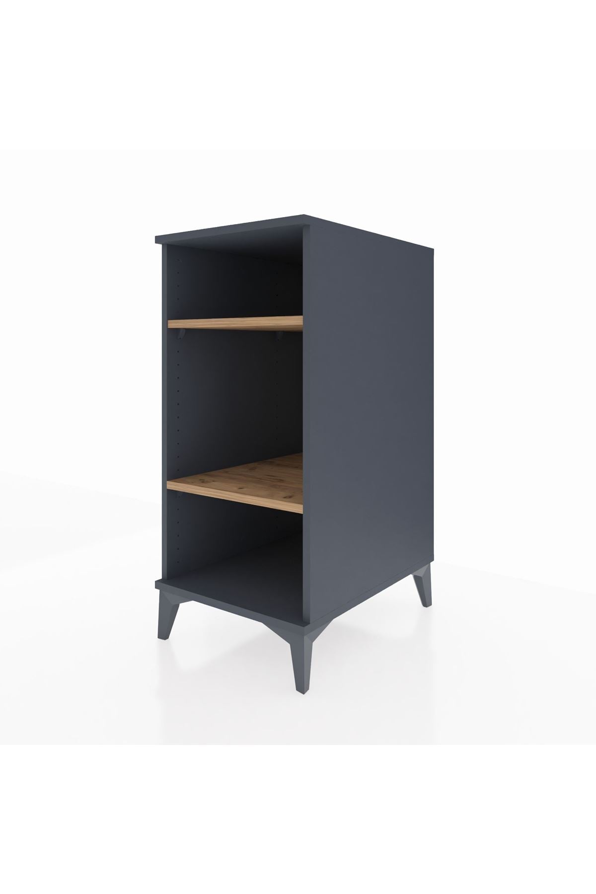 Kronos Komodin 2 Raflı 44x59x96 Antrasit-Çam