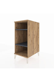Kronos Komodin 2 Raflı 44x59x96 Çam-Antrasit