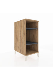 Kronos Komodin 2 Raflı 44x59x96 Çam-Antrasit